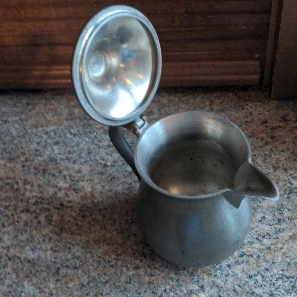 Vintage Pewter Creamer- Set of 2 Different Creamer Pitchers Woodbury Pewterers